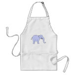 Blue Laughing Elephant. Apron