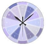 Blue Lavender and Purple Elegant Glow Clock