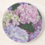 Blue Lavender Hydrangeas Beverage Coasters