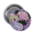 Blue Lavender Hydrangeas Pinback Buttons