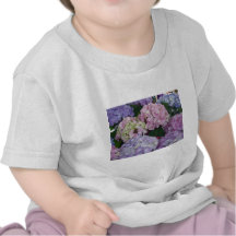 Blue Lavender Hydrangeas Tee Shirts