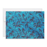 Blue leaf - multi-image personalized invitations