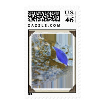 Blue Leaf postage by delightfulbubble Blue Leaf postage
