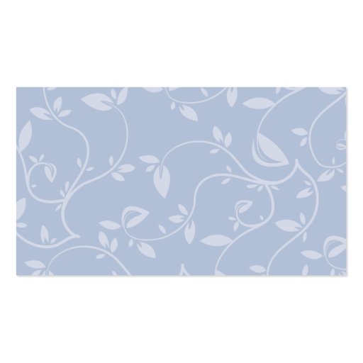 Blue Leaves - Business Business Card Templates (back side)