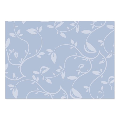 Blue Leaves - Chubby Business Cards (back side)