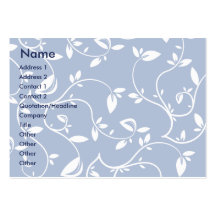 Blue Leaves - Chubby Business Cards