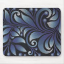 blue leaves mousepads