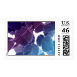 Blue Leaves Postage Stamp
