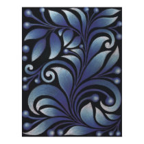 blue leaves posters by VioDeSign blue leaves posters