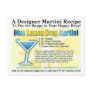 Blue Lemon Drop Martini Recipe Postcard