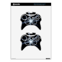 Blue Lens Flare Burst Xbox 360 Controller Skins