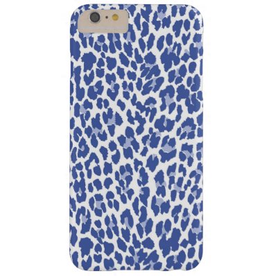 Blue Leopard Pattern Barely There iPhone 6 Plus Case