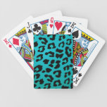 blue leopard playing cards