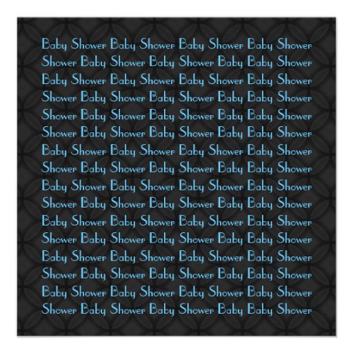 Blue Leopard  Print Boy Baby Shower B451 Personalized Announcement