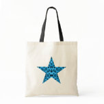 Blue Leopard Star Bag