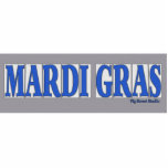 Blue Letter Street Tiles, Mardi Gras Cut Out