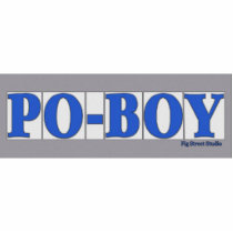 Blue Letter Street Tiles, Po-Boy photo sculptures by figstreetstudio Blue Letter Street Tiles, Po-Boy photo sculptures