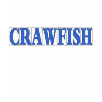 Blue Letter Tiles, Crawfish shirt