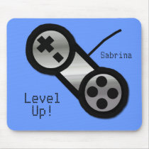 Blue Level Up Mouse Pad mousepads