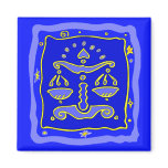 Blue Libra magnets