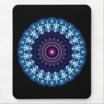 Blue light 01 mandala Mousepad mousepads