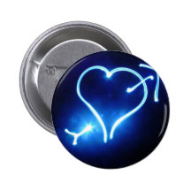 Blue Light Heart Button