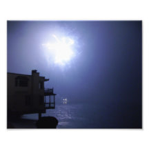 Blue Light In The Sky Photographic Print