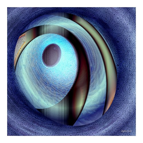 blue light print