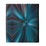 Blue Light Rays Abstract iPad Case Cover