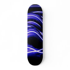 Blue Light Wave Skateboard skateboard