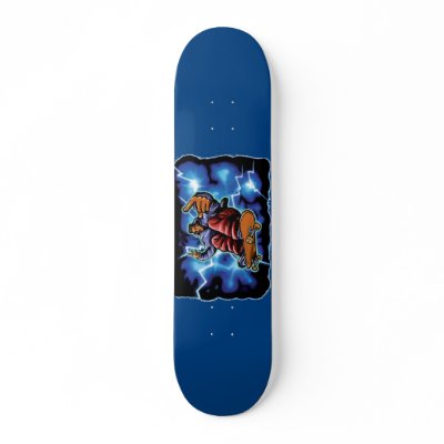 Blue Lighting Skateboard by ImGEEE