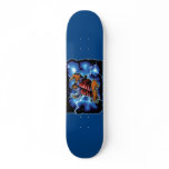 Blue Lighting Skateboard