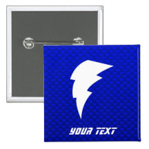 Blue Lightning Bolt Pins