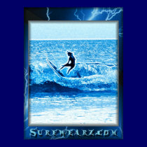 Blue Lightning Poster posters