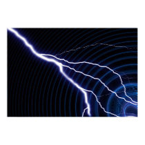 Blue Lightning posters by quakeline Blue Lightning posters