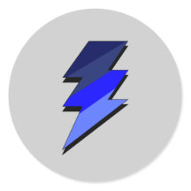 Cartoon Blue Lightning