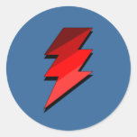 Blue Lightning Thunder Bolt Sticker