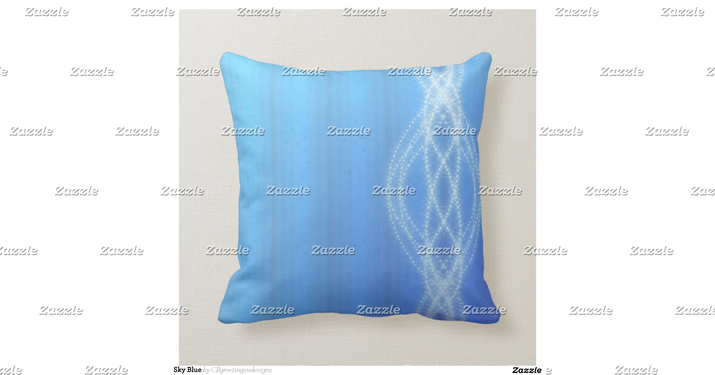 Blue Lights Pillows Zazzle