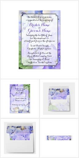 Blue & Lilac Hydrangea Wedding Suite