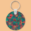 Blue Lilies Keychain