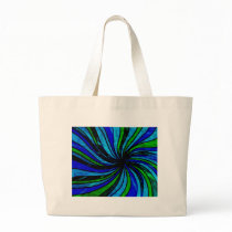 Blue Lime Abstract - All roads lead here Bag