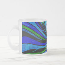 Blue Lime Abstract - All roads lead here Coffee Mug