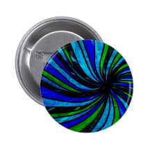Blue Lime Abstract - All roads lead here Pin