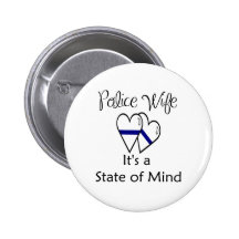 blue line hearts - Customized Buttons