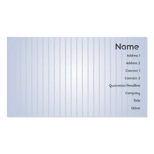 Blue Lines - Business Business Card