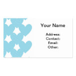 Blue Linked Hearts Business Card