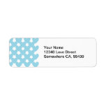 Blue Linked Hearts Custom Return Address Labels