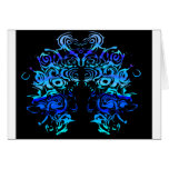 Blue Lion Head Card