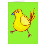 Blue Lipped Chick Greeting Cards