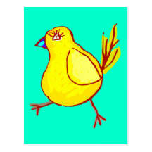 Blue Lipped Chick Post Cards